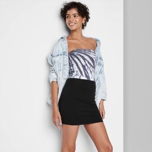 wild fable knit bodycon mini pencil skirt